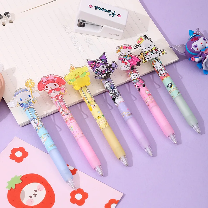 36 pcs/lot Sanrio Kuromi Melody Kitty Pochacco Mechanical Pencil Cute 0.5MM Drawing Writing Automatic Pen School Office Supplies