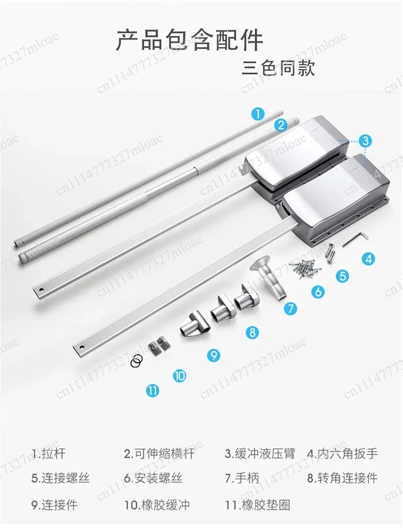 

Lifting and pulling down type clothes hanging rod telescopic automatic return cabinet household cloakroom double buffer wardrobe