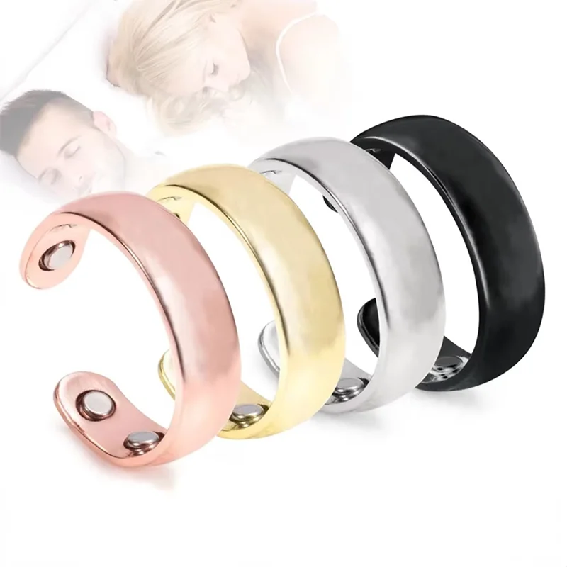 Anti Snoring Ring Anti Snore Device Snore Reducing Aids Adjustable Acupressure Sleeping Aid Tool Against Insomnia Improve Breath