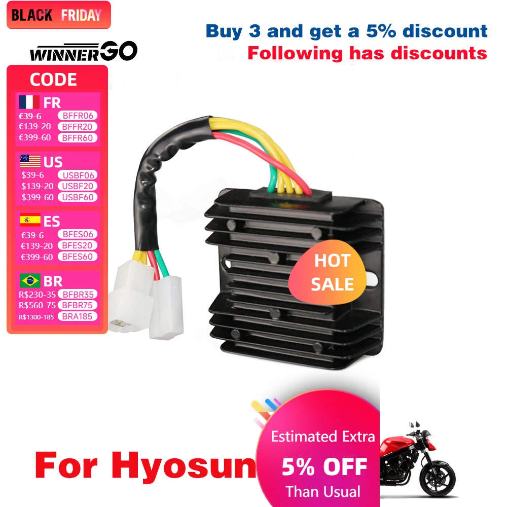 Voltage Regulator Rectifier For Hyosung GV250 Aquila FI 250 GV700 ST7 GT650S Mirage 650 Aquila ST7 ST7L EFI DELUXE 680 2007-2013