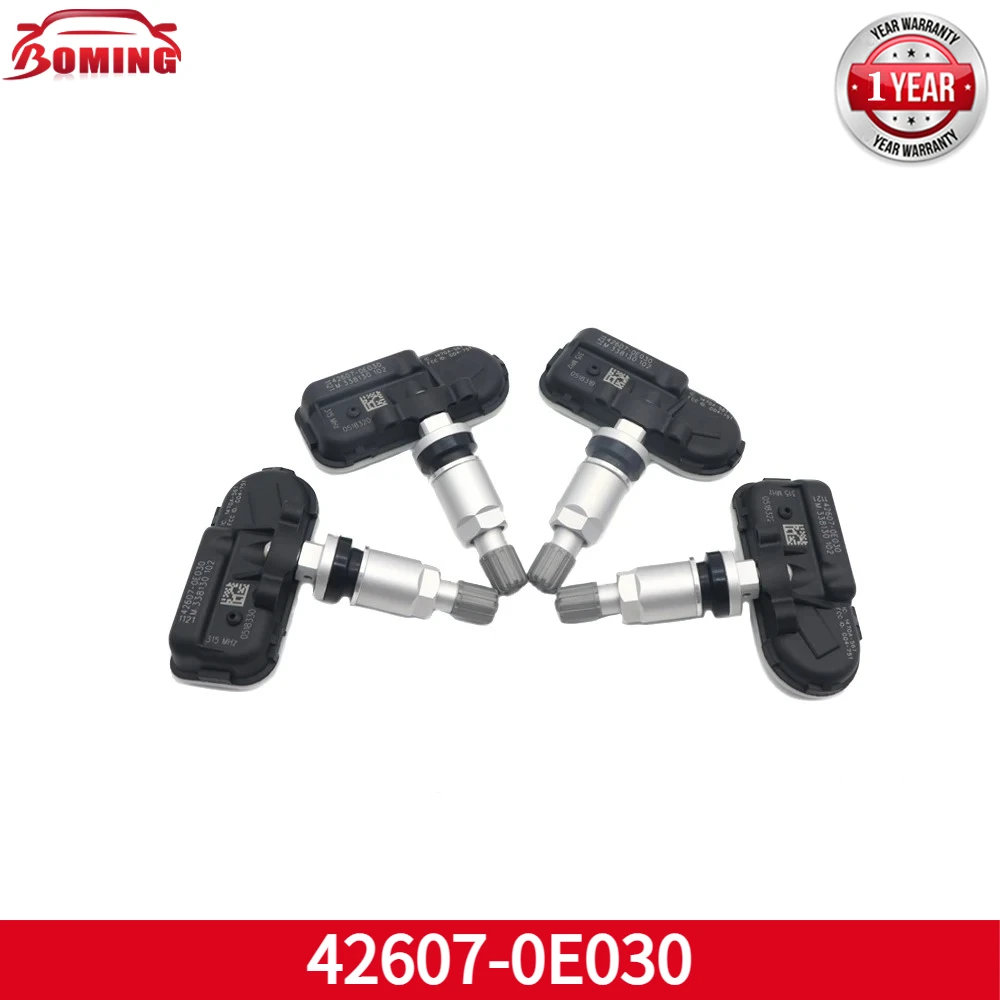 42607-0E030 NEW 1/4PCS TPMS Tire Pressure Sensor Monitor Systems 315Mhz For Toyota Sienna 2021-2026 426070E030 42607 0E030