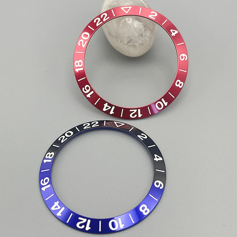 38mmx30.6mm Sloping Aluminium SKX007 Watch Bezel Insert Ring 38mm Bezel Fits SKX007 SKX009 SRPD SUB Men Watch Replacement Parts