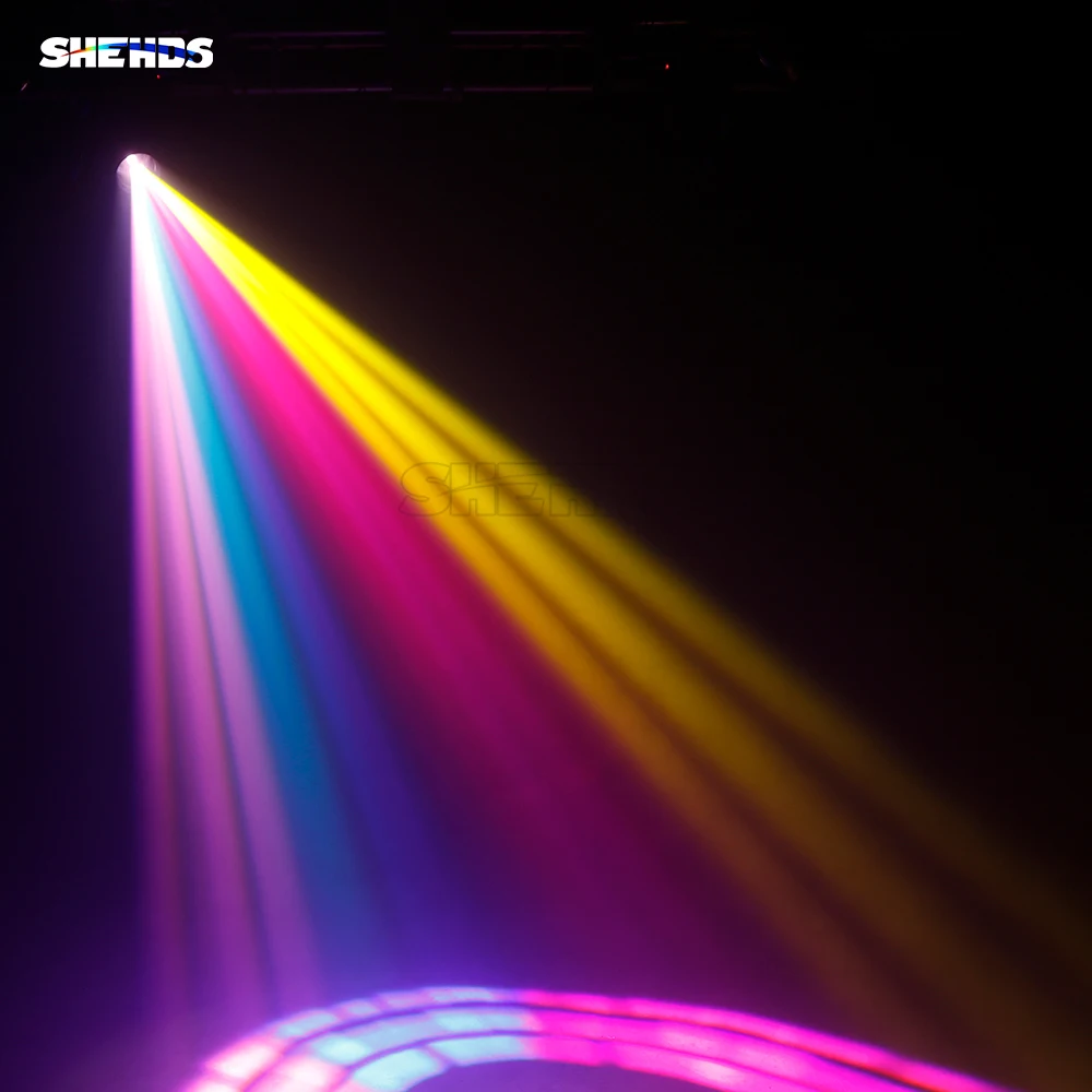 SHEHDS-haz de luz con cabezal móvil, lámpara de 350W, 17R, de colores, para DJ, discotecas, conciertos y bodas