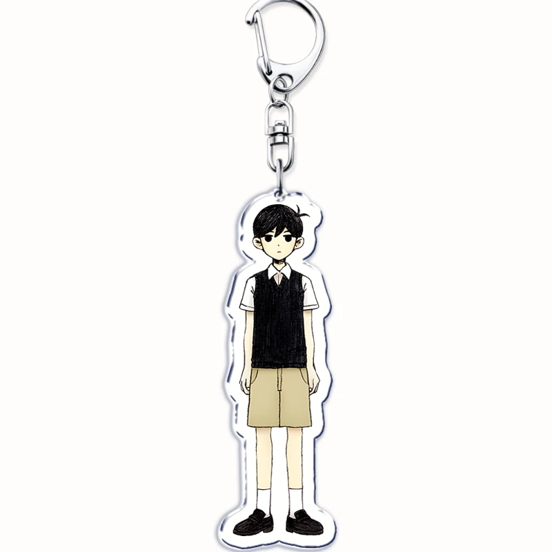 Popular Game Omori Keychain for Bags Pendant Basil Mari Aubery Kel Hero Sunny Something Eye Key Chain Ring Keyring Jewelry Gifts