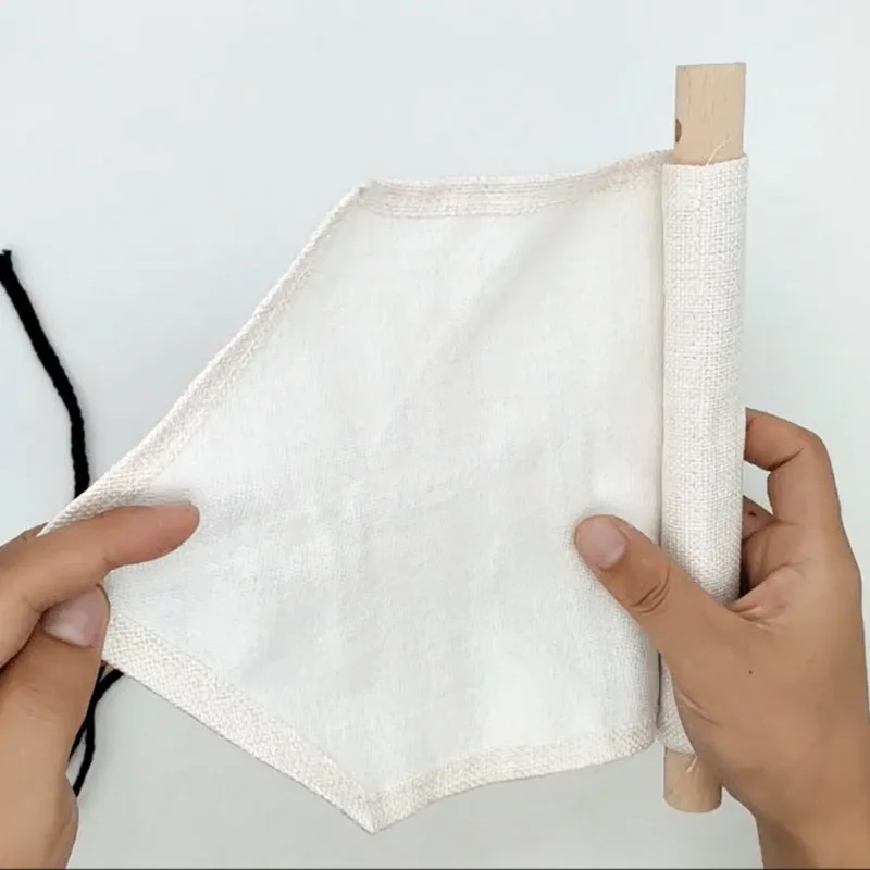 أعلام مثلثة من مزيج القطن والكتان الفارغة القابلة للتخصيص لطباعة التسامي والصبغة - مستلزمات شخصية #5