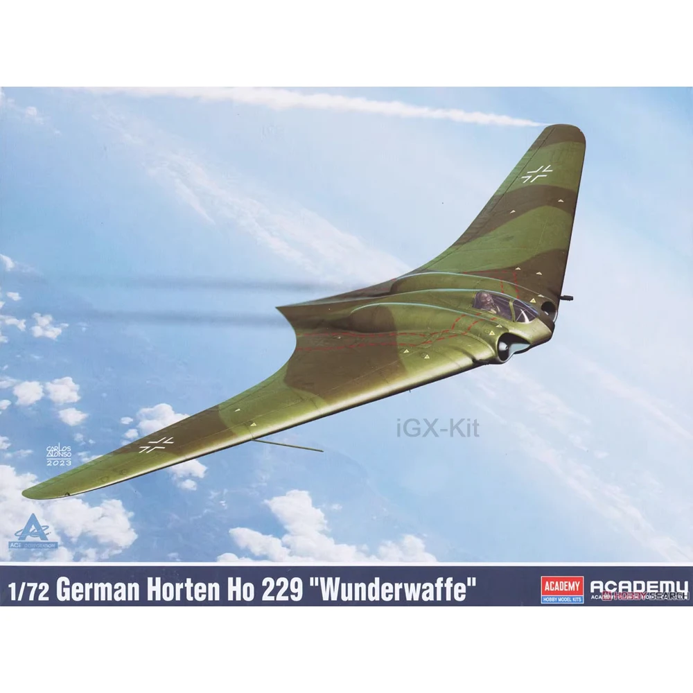 Academy 12583 1/72 Scale Ho229 Ho-229 Horten Wunderwaffe Bomber Fighter Aircraft Jet Hobby Craft Toy Plastic Model Building Kit