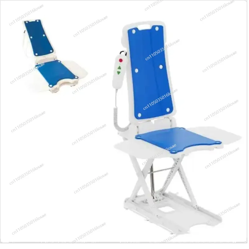 Waterproof Electric Bathtub Lift Chair for Disabled People and The Elderly with Padding for Senior Transfer Assist