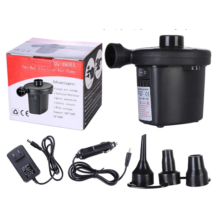 

Electric Charging Air Bed Pump Air Mattress Pump for Home and Car Use