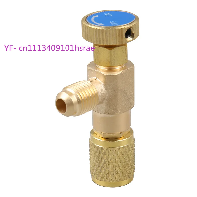 2PCS Anti-freeze Refrigerant Hand Control Valve, R22 R410A Can Tap Opening Valve for Household AC Refrigeration Repair