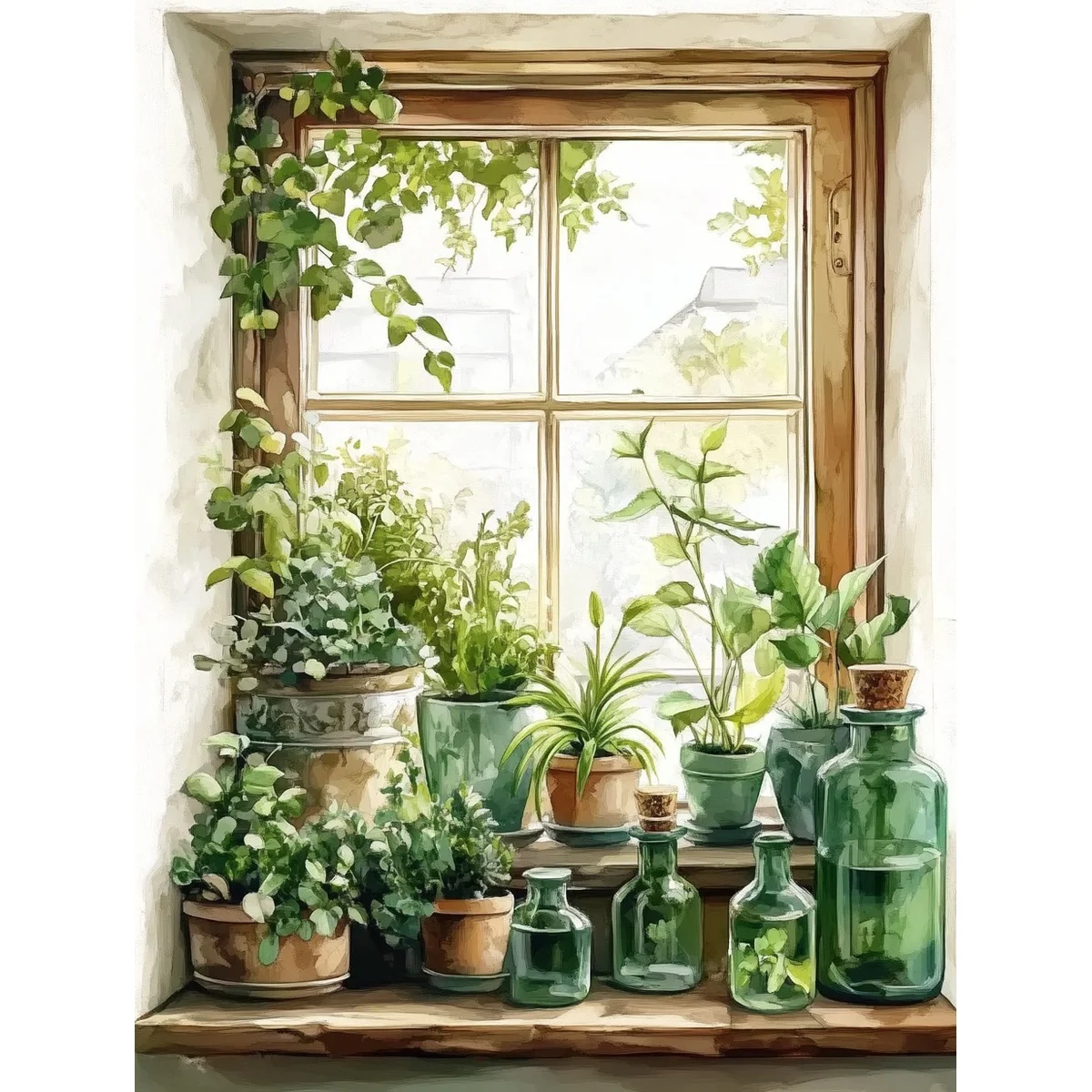 1 Stück 40x50cm/15,7x19,69 Zoll, 11Ct/14Ct Kreuzstich-Set, DIY Valentinstagsgeschenk, Stickerei-Set für Festivals, Fensterbänke, Pflanzen – Detail 3