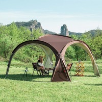 Outdoor Large Dome Tent, Garden Beach Picnic Family Awning, Camping Windproof and Rainproof Sunshade 8-10 People