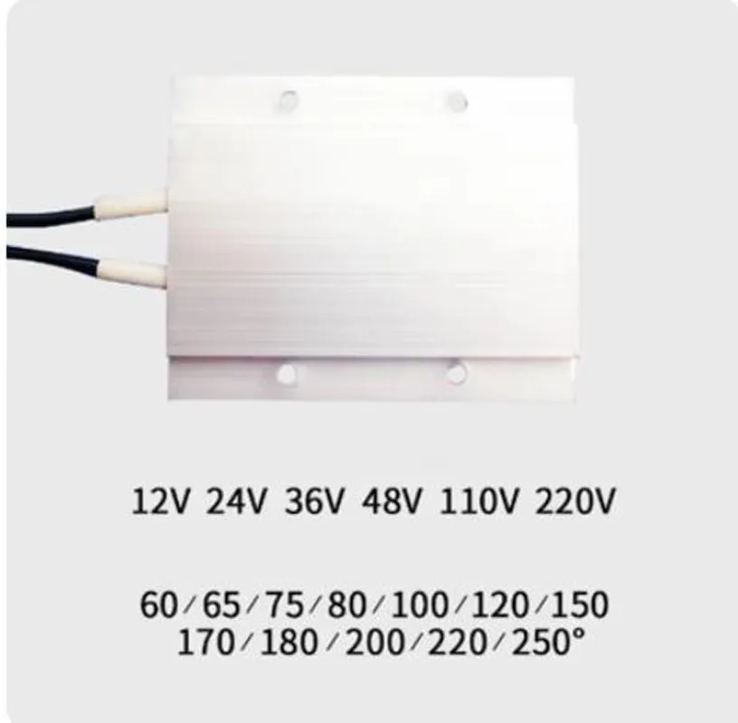 1PC Liquid Air Electric Heater Constant Temperature Ceramic 77X62X6mm PTC Heating plate 12V 24V 110V 220V 60C 70C 80C 100C-250C