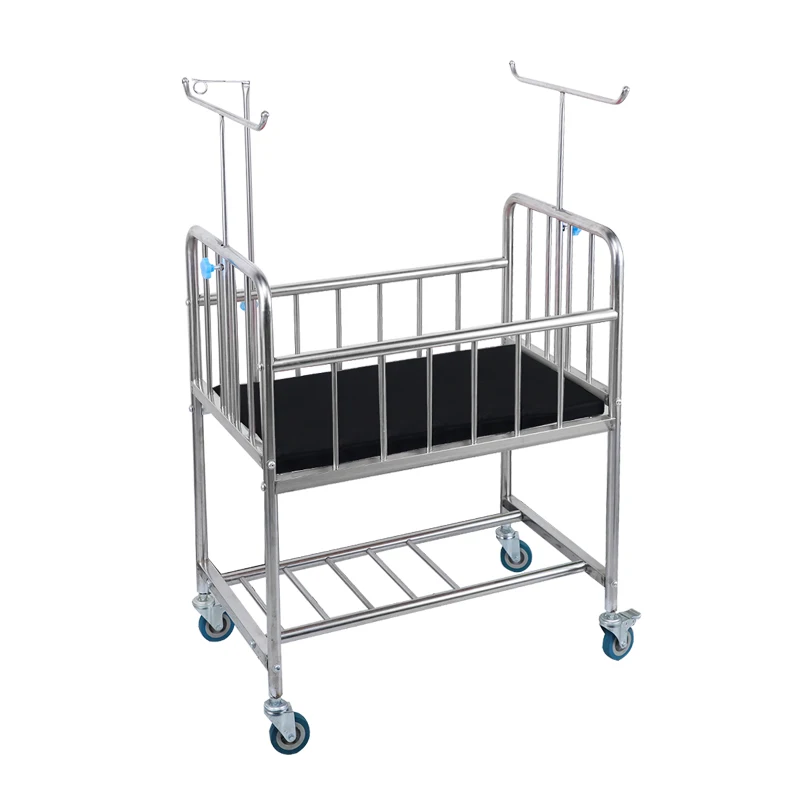 

Stainless steel stroller assembly neonatal stroller confinement care center club medical crib