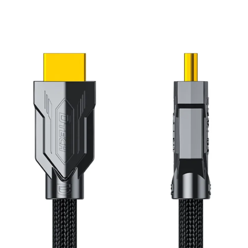 

Высокоскоростной нейлоновый плетеный кабель DTECH 8K HDMI Позолоченные аудио-видео кабели длиной 8 м