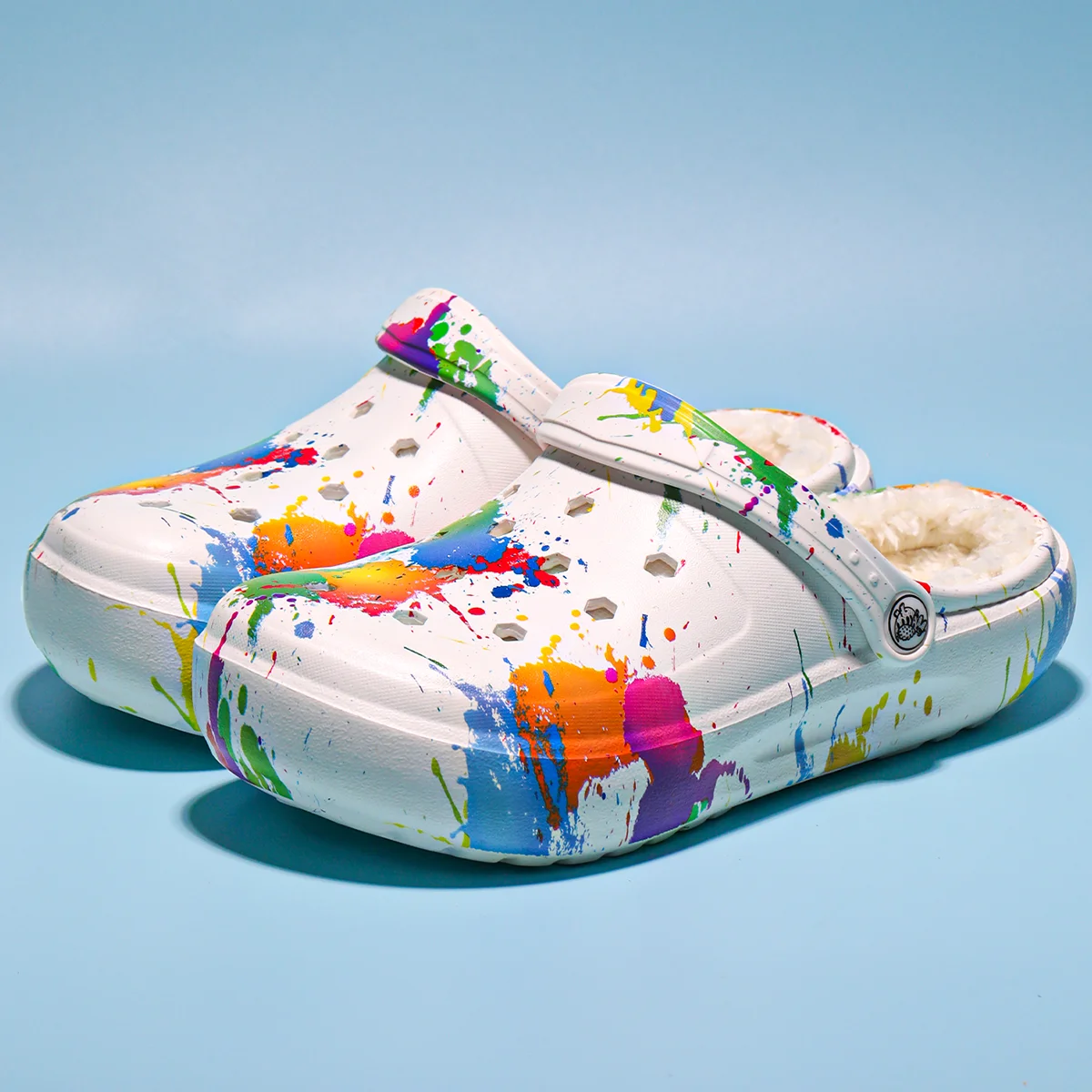 

Women's winter warm clogs, fashionable and casual style, can be worn indoors or outdoors