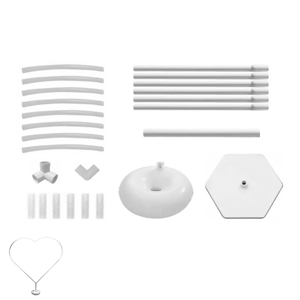 

1Set Heart Shaped Balloon Arch Kit Flexible Poles Stable Base Wedding Birthday Party Decor Balloon Arch Kit Birthday Column