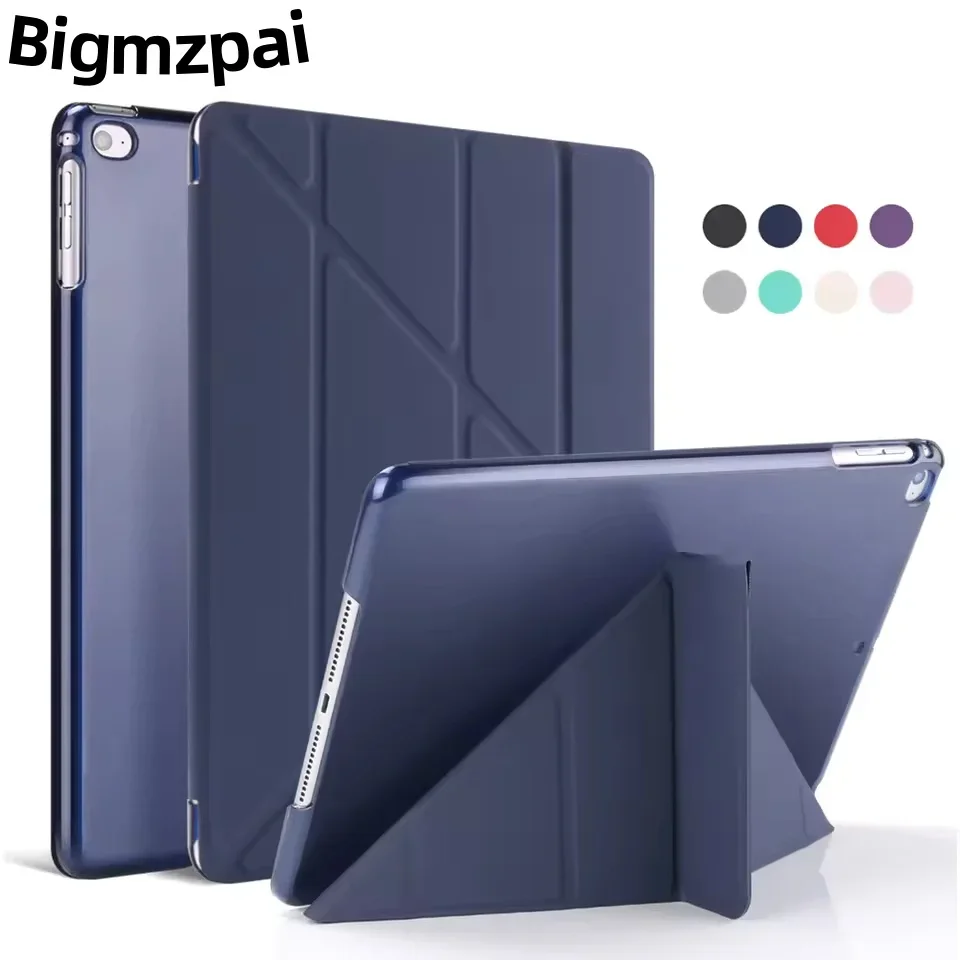 

2022 Case for IPad 10th 10.2 9/7/8th 9.7 2018/2017 5/6th Air 4 Leather Soft Smart Cover for Ipad 2/3/4 Mini 1/2/3/4/5 Table Case