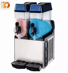 Runsheng High Quality Slush Machine Ice Making Shaving Machine Twp Heads Easy Operation Electric Granita Machine Juicer