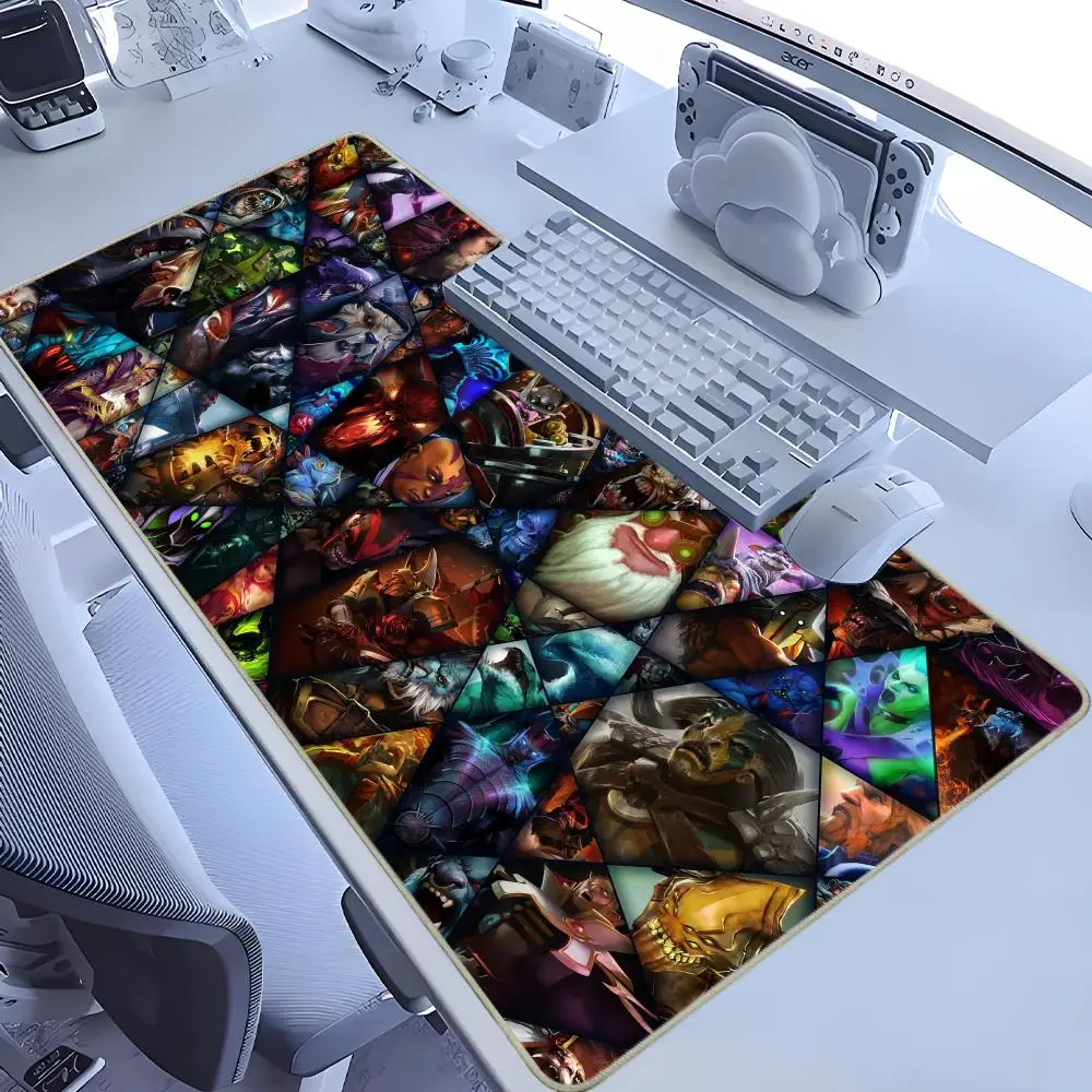 Dota 2 أنيمي ماوس الوسادة سرعة ألعاب الكمبيوتر كاملة كبيرة ماوس الوسادة Xxl ماوس الألعاب ماوس حصيرة لوحات المفاتيح اكسسوارات الجدول الحصير XL