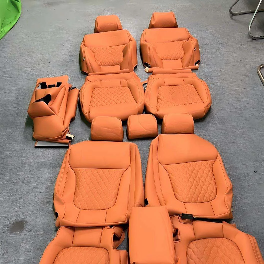 Customizable For Volkswagen Seat Cover Made of Premium Nappa Leather Fits For MK5 MK6 MK7 Golf GTI Interior Decoration Upgrade