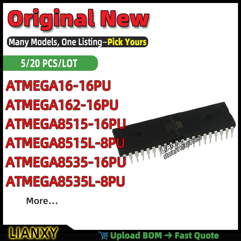 atmega162-16pu-atmega8515-16pu-atmega16-16pu-atmega8515l-8pu-atmega8535-16pu-atmega8535l-8pu-pdip-40-8-ビット-マイクロコントローラー-新品