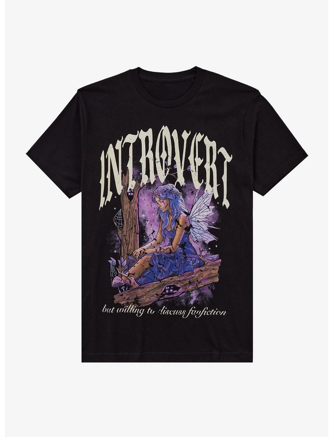 

Introvert Fairy Fanfiction Graphic Printing Summer Luxury Brand Cotton Men's and Women's T-Shirts Short Sleeves Street Fashion