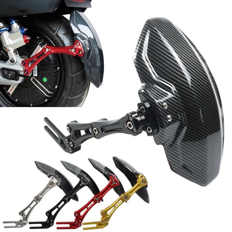 Motorcycle Fenders Carbon Fiber Textured Fenders Electric Vehicle Fenders Universal Carbon Fiber（No support bracket）
