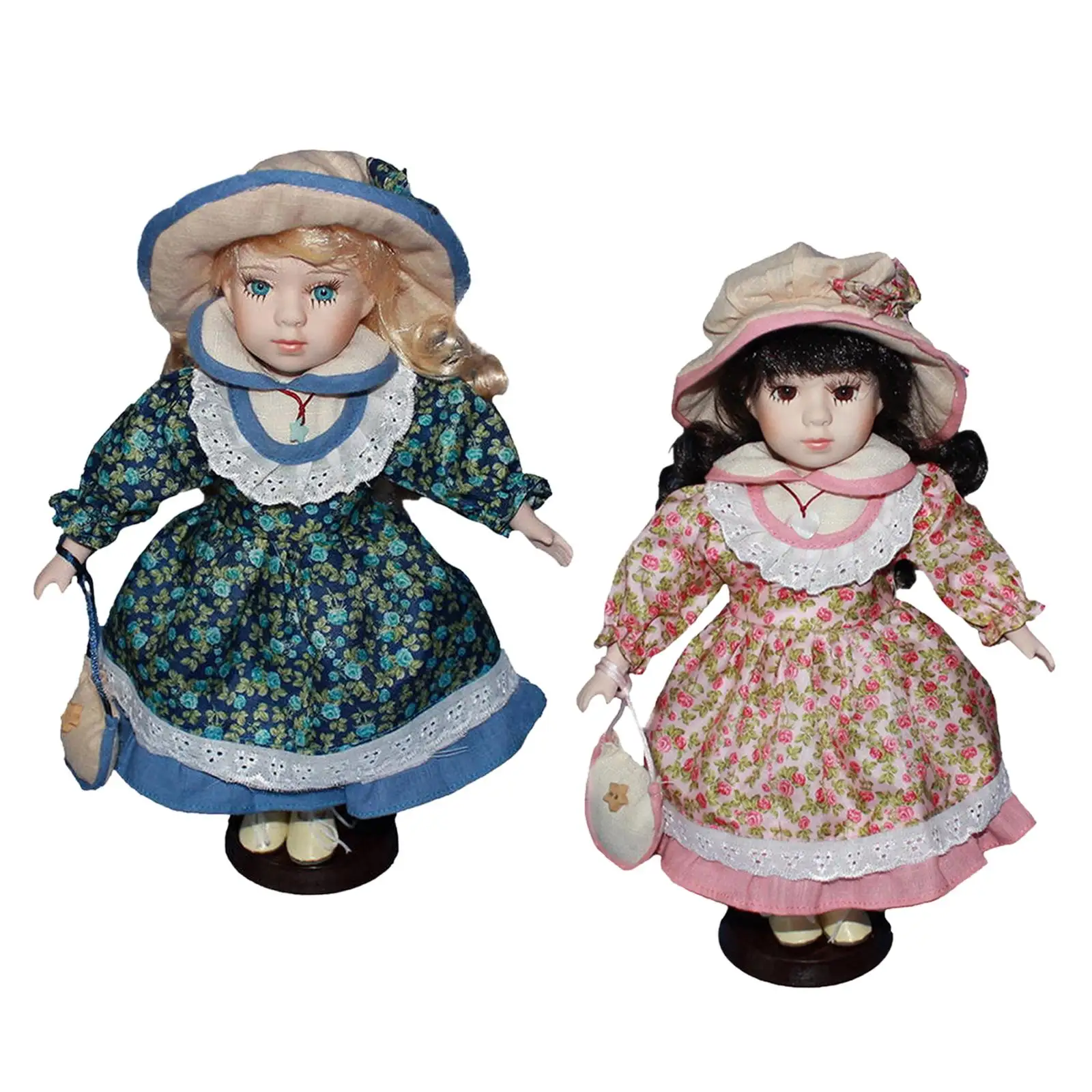 

Ceramic Doll People Model Elegant Princess Doll Miniature Porcelain People 30cm
