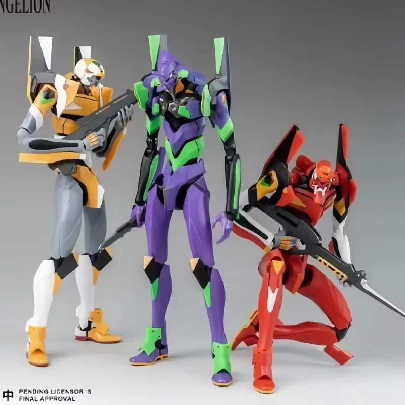 In Stock Yolopark Neon Genesis Evangelio AMK series EVA-00 EVA-01 EVA-02  20CM Anime Action Figure Model Toys Gifts Collection