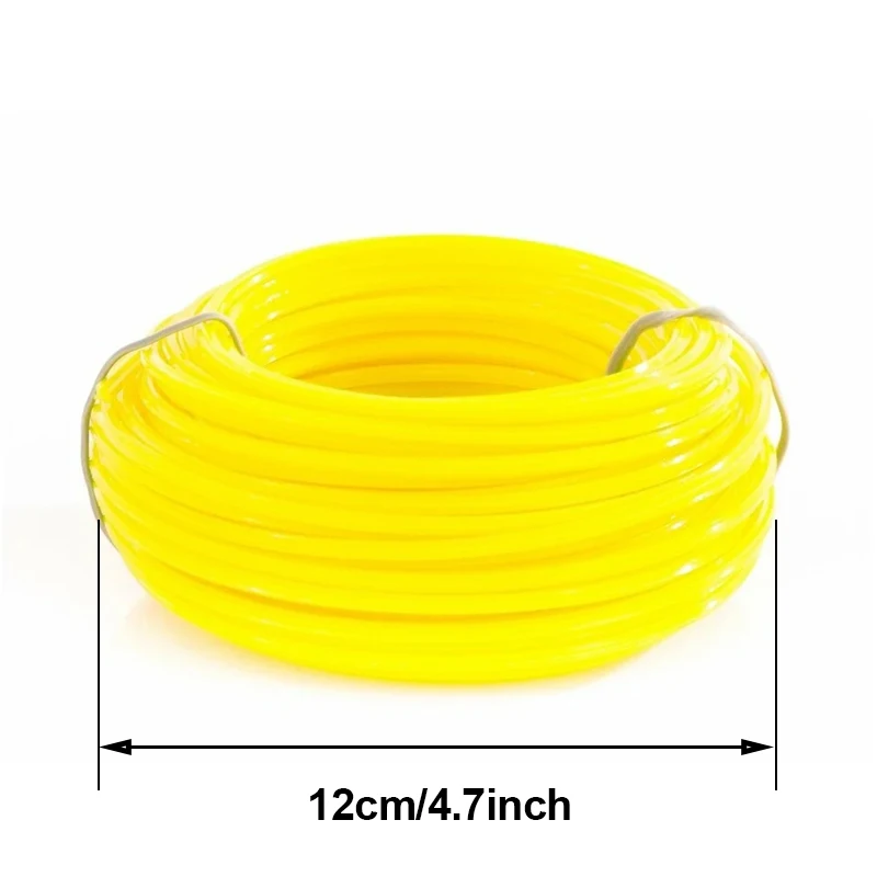 Imagem -02 - Lusqi-grass Trimmer Line Corda de Corte de Nylon Quadrada Eficiente Cortador de Gramado Acessório de Cabeça de Lâmina 25m 24 mm