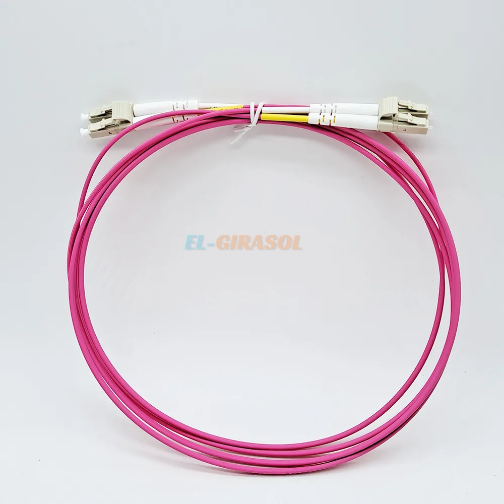 OM4 Multimode Duplex Fiber Patch Cord 2.0/3.0mm Jacket LC UPC Optical Fiber Jumper 1M 2M 3M 5M 10Pcs/Lot LC-LC UPC Jumper