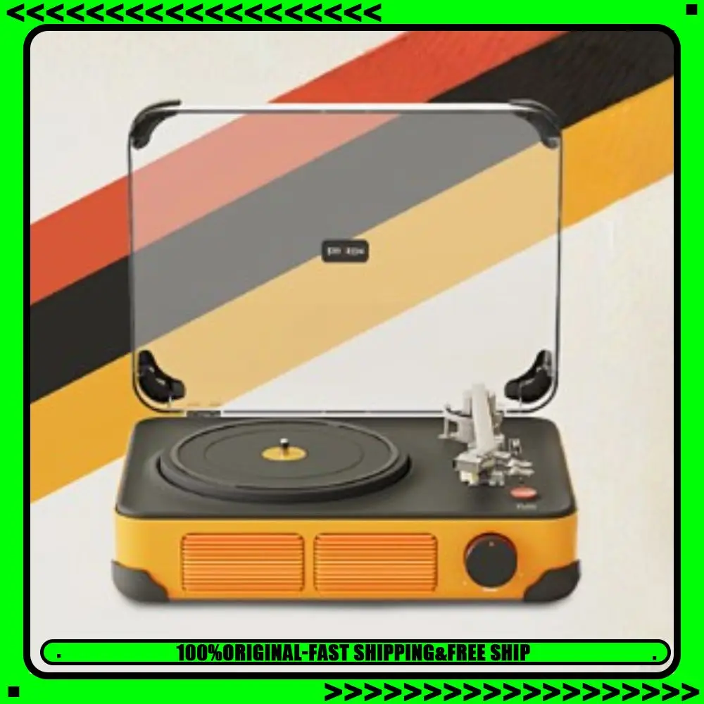 

Syitren T400 Bluetooth проигрыватель виниловых пластинок Современный минималистичный беспроводной фонограф с питанием от батареи Музыкальный проигрыватель компакт-дисков