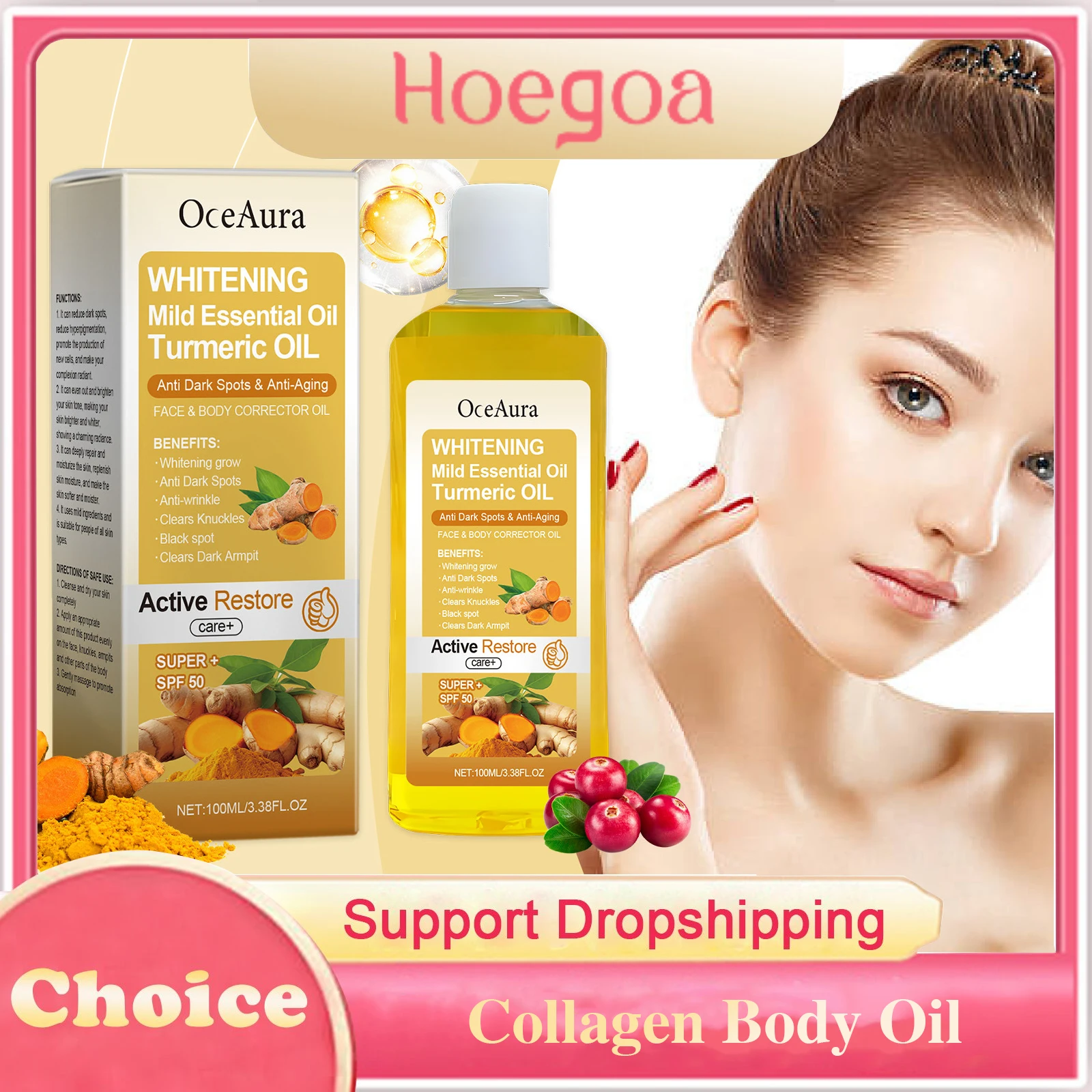 

Tightening Body Essential Oil Fade Dark Spot Whitening Radiance Moisturize Brighten Improving Dullness Drying Nourish Body Serum