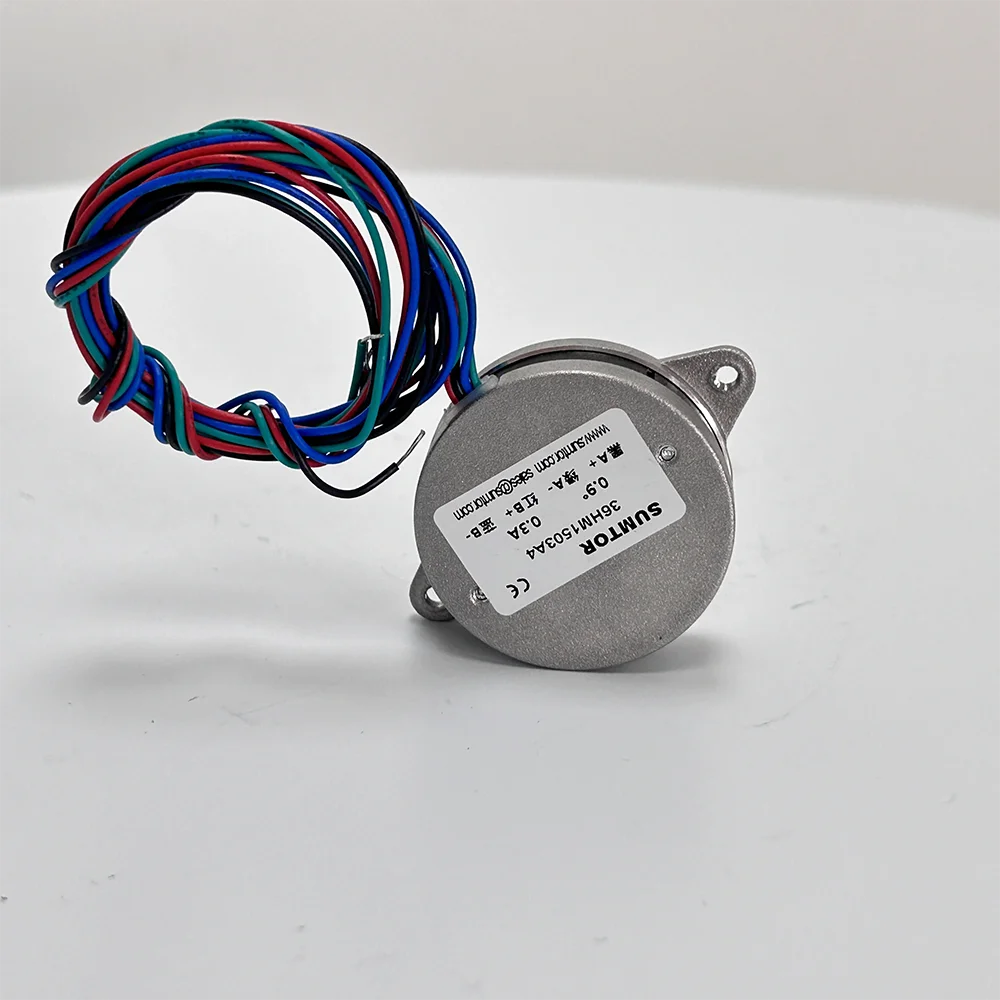 NEMA14 Two-phase Four-wire Stepper Motor Ultra-thin 15mm Precision 0.9 Degree 3.9N.cm 5.0zo.in 0.3A Round Mini Motor