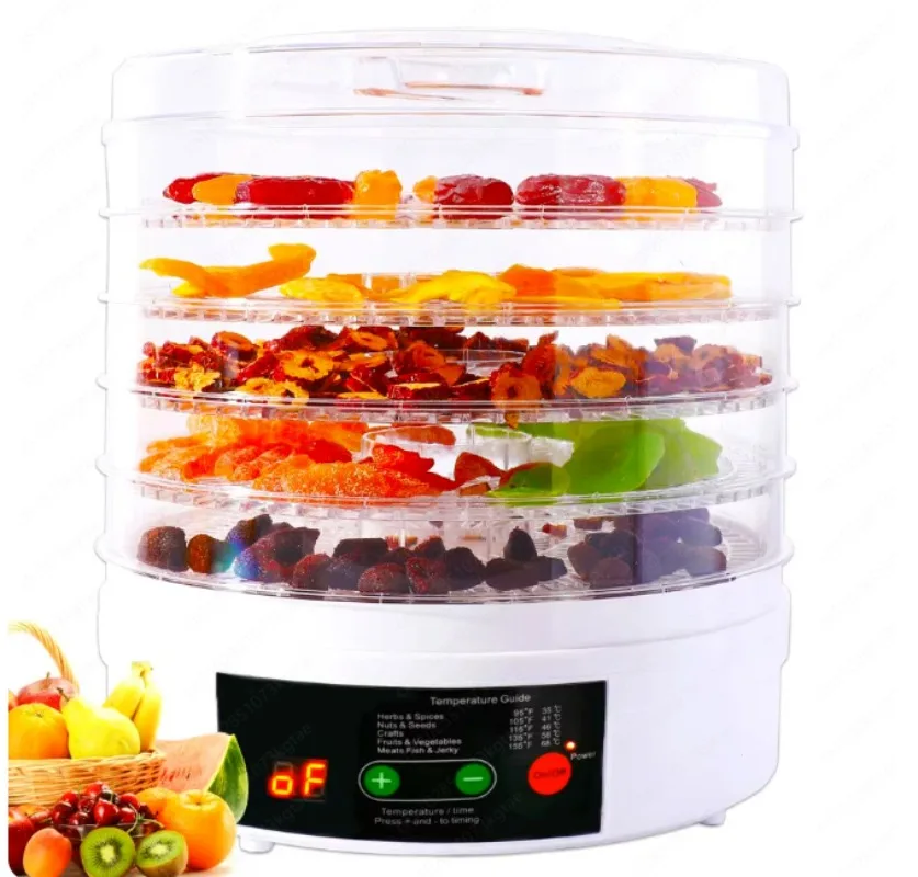 Household Food Dryer for DIY Pet Treats & Fruit Snacks | Transparent, Food-Grade, Heating Dehydrator