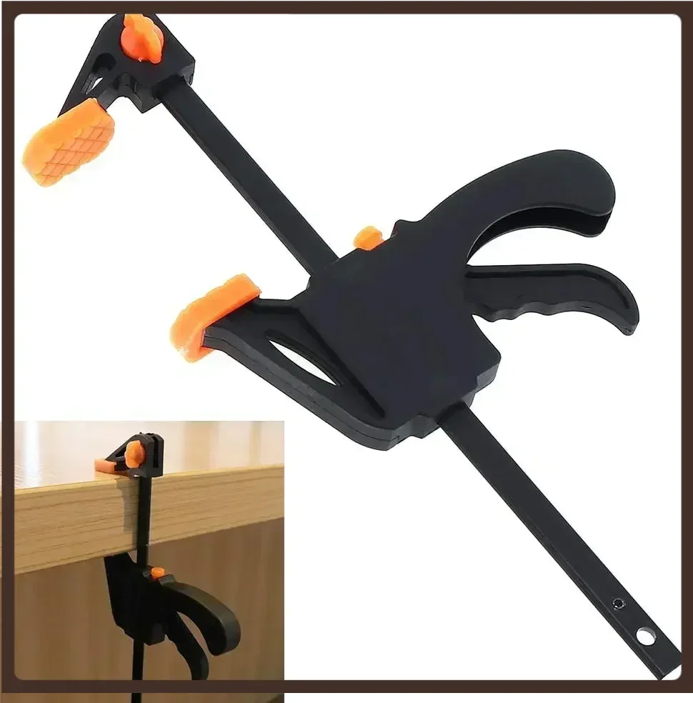 Spreader Work Bar Clamp F Clamp Gadget Tool DIY Hand Speed Squeeze Quick Ratchet Release Clip Kit 4 Inch Wood Working