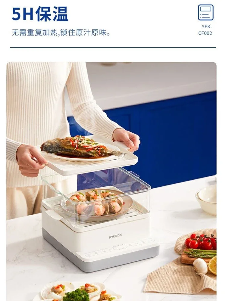 هيونداي طباخ آلة مبخرة كهربائية لفات الأرز أجهزة مطبخ الأواني مطعم الزلابية وعاء تبخير عموم البخار الغذاء