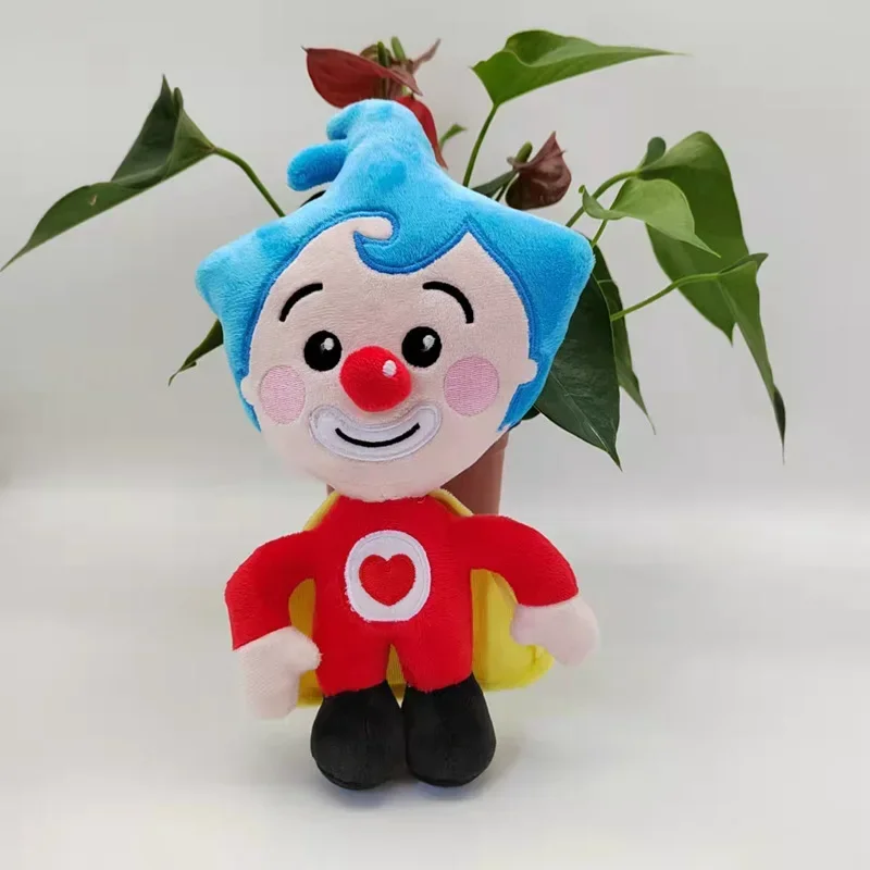 Peluche Clown Plim 25 cm, jouet en peluche kawaii, dessin animé, anime, jouet en peluche doux, cadeau d'anniversaire pour enfant.