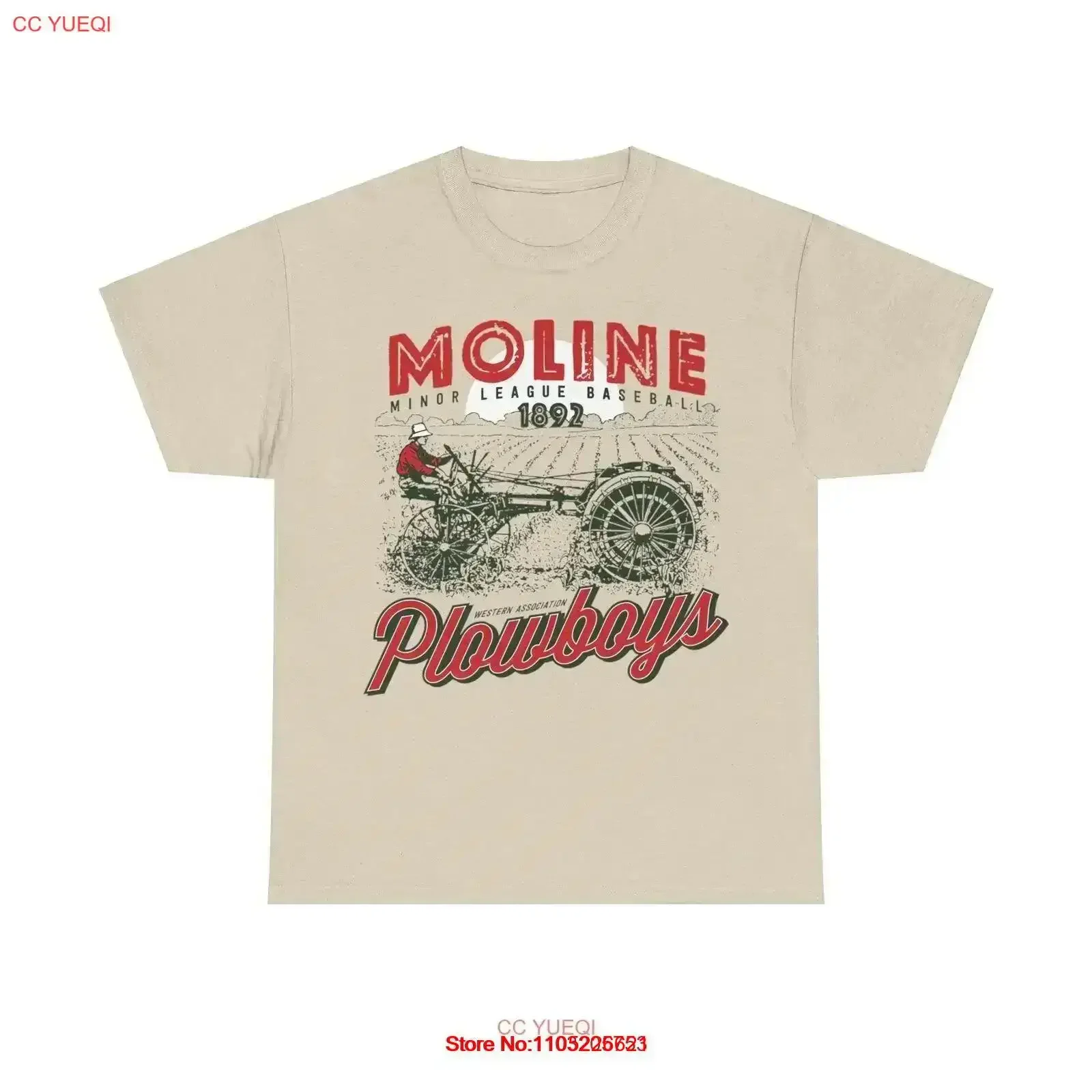 

Moline Plowboys Est 1892 Illinois Baseball T shirt vintage Washed Breathable Stylish Comfortable Soft Versatile graphic