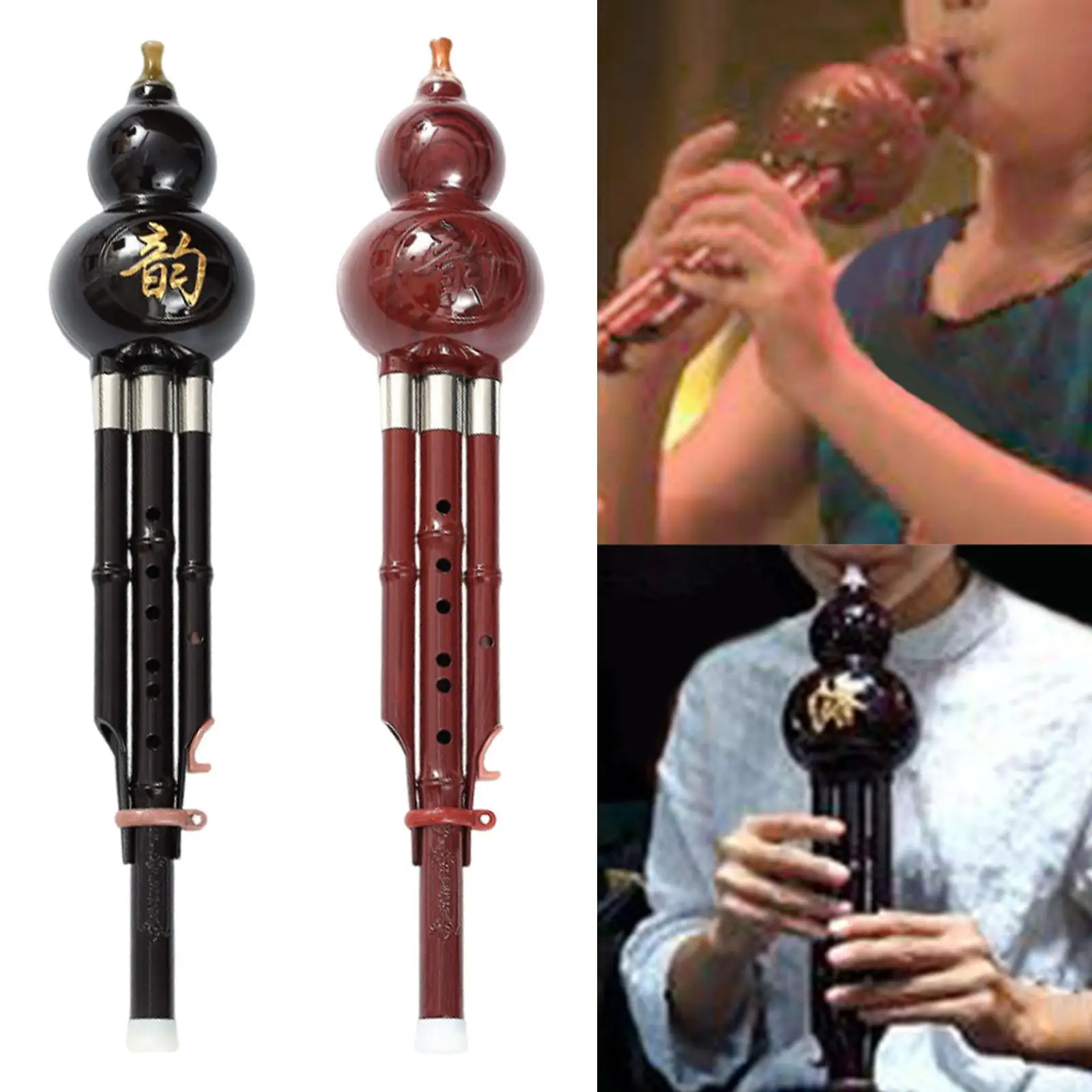 Hulusi الناي المهنية القرع Hlute آلة الشعبية الصينية آلة موسيقية ل هدية عيد منفردة أداء الحفل المنزلي