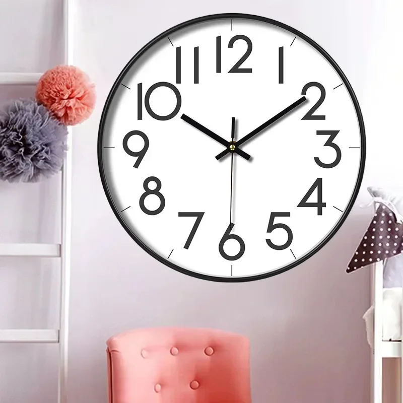 ساعة حائط صامتة غير موقوتة لتزيين غرفة المعيشة ، على الطراز الاسكندنافي ، الطعام ، المطعم ، المقهى ، الديكور ، غرفة النوم ، 8 بوصة