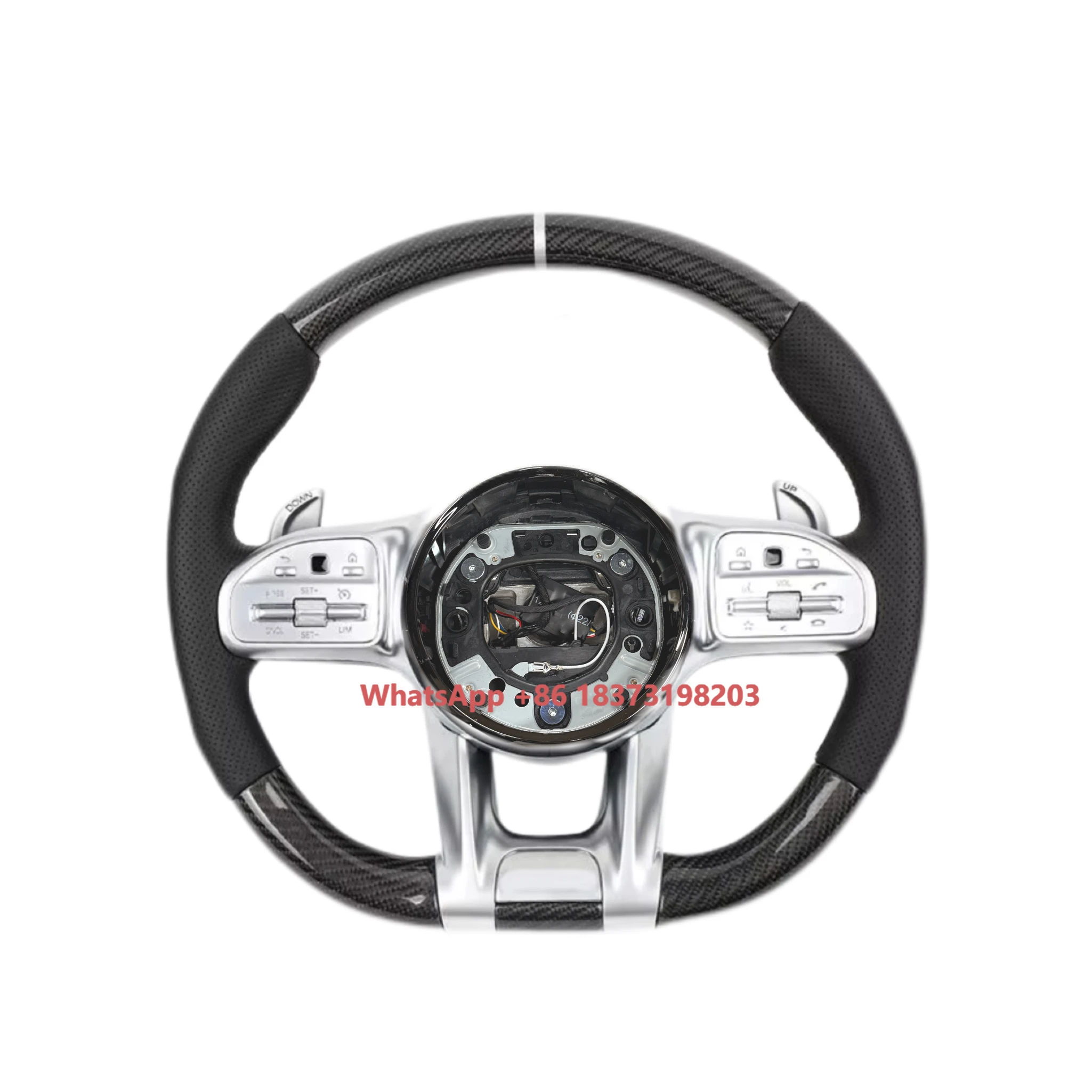 

New Design Carbon Fiber Steering Wheel for Mercedes C300 C200 C180 S300 S320 S420 S500 S600 S400 S450 S350 S63 S65 GLA AMG GT