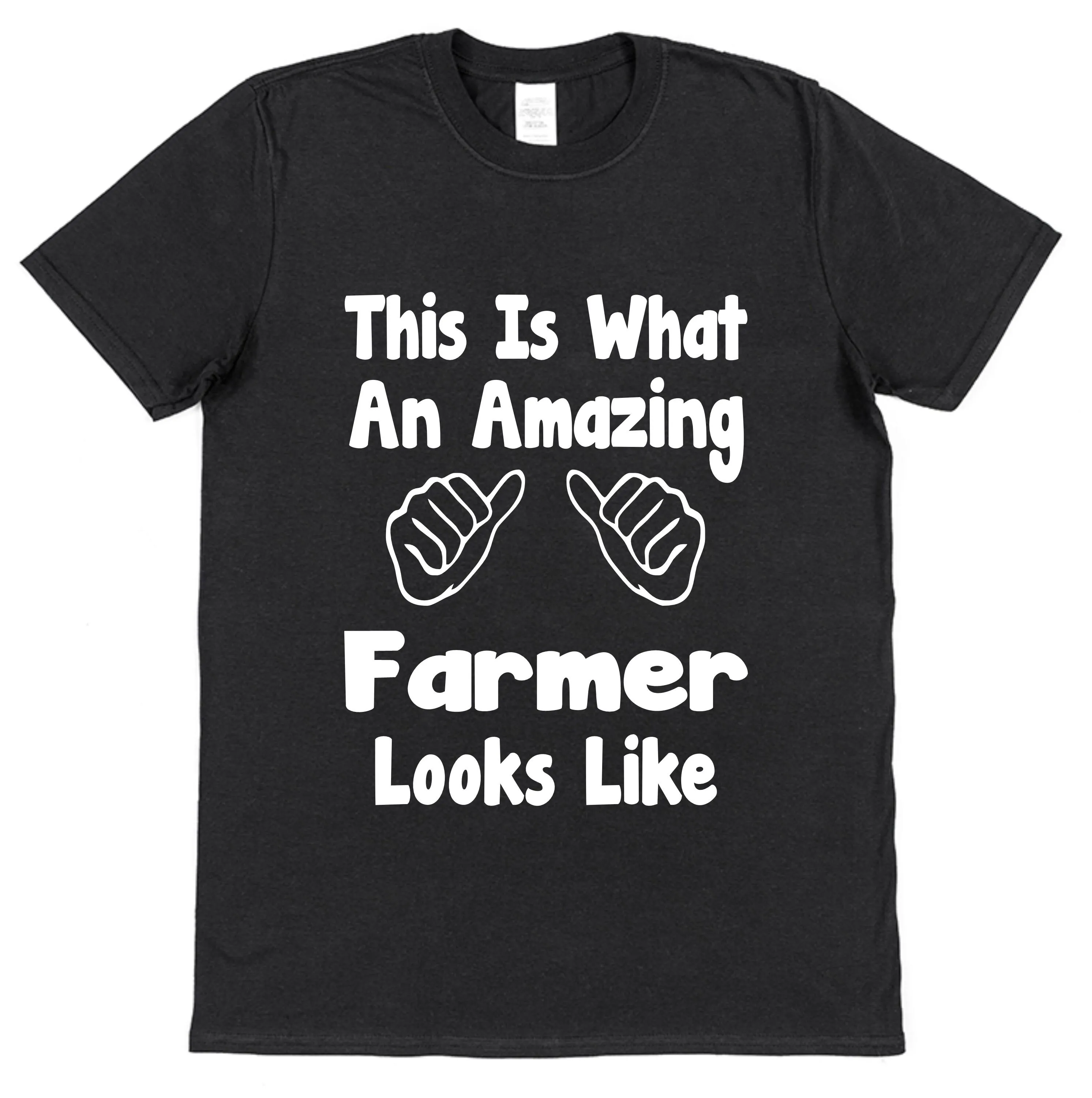 Amazing Farmer T Shirt Farm Worker For Farming Present Tractor Driver Dad Idea Agriculture Grower Dairy Clothes Clothing