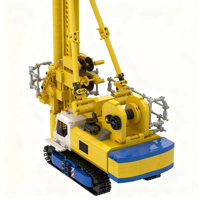 1472pcs MOC BAUER ROTARY DRILLING RIG Città Modello di Costruzione Building Blocks Regali Di Natale Idea Educazione Per Bambini Giocattoli di Mattoni