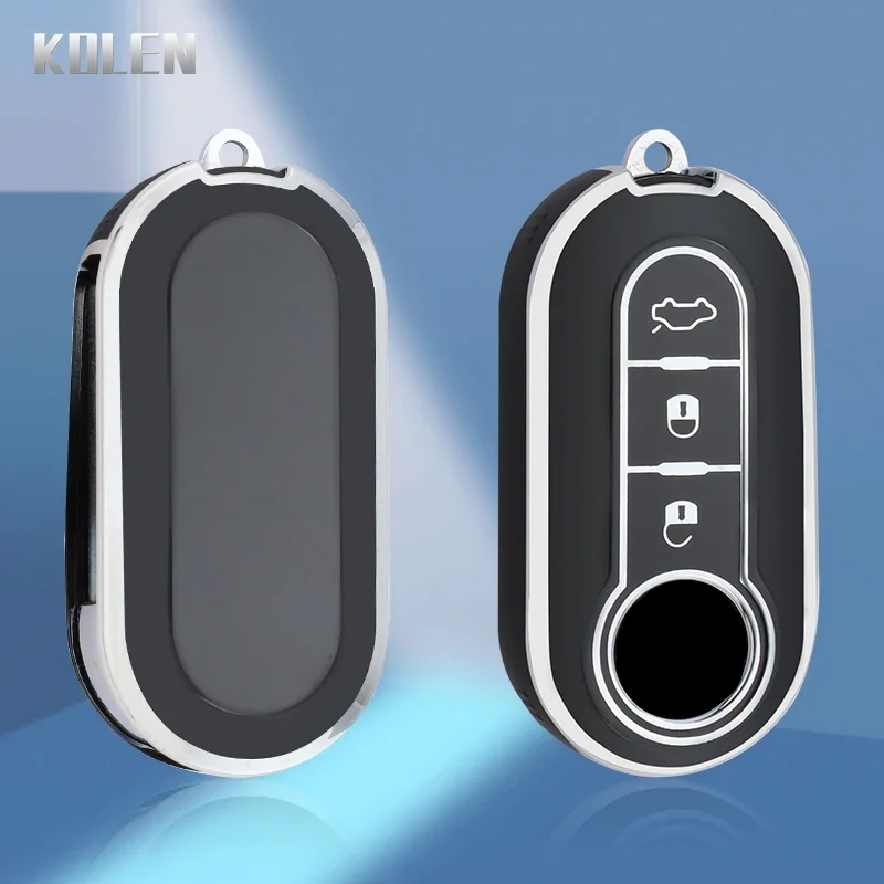 

New TPU Car Flip Key Case Cover Shell For FIAT Ducato 500 500L Panda Grande Punto Lancia Musa For Citroen Jumper Peugeot Boxer