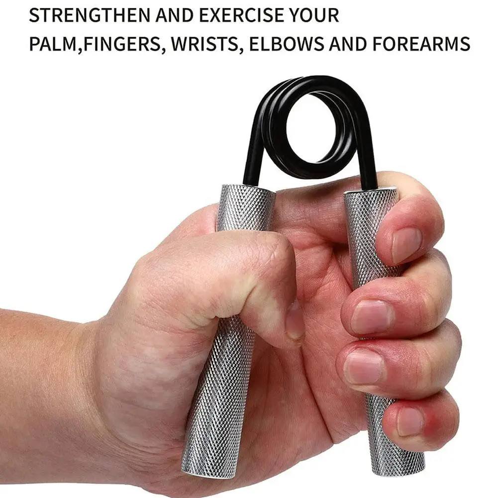 Silver Metal 50-300 Pound Grip Trainer Hand Trainer Forearm Trainer Trainer Forearm Strength Grip O7E1