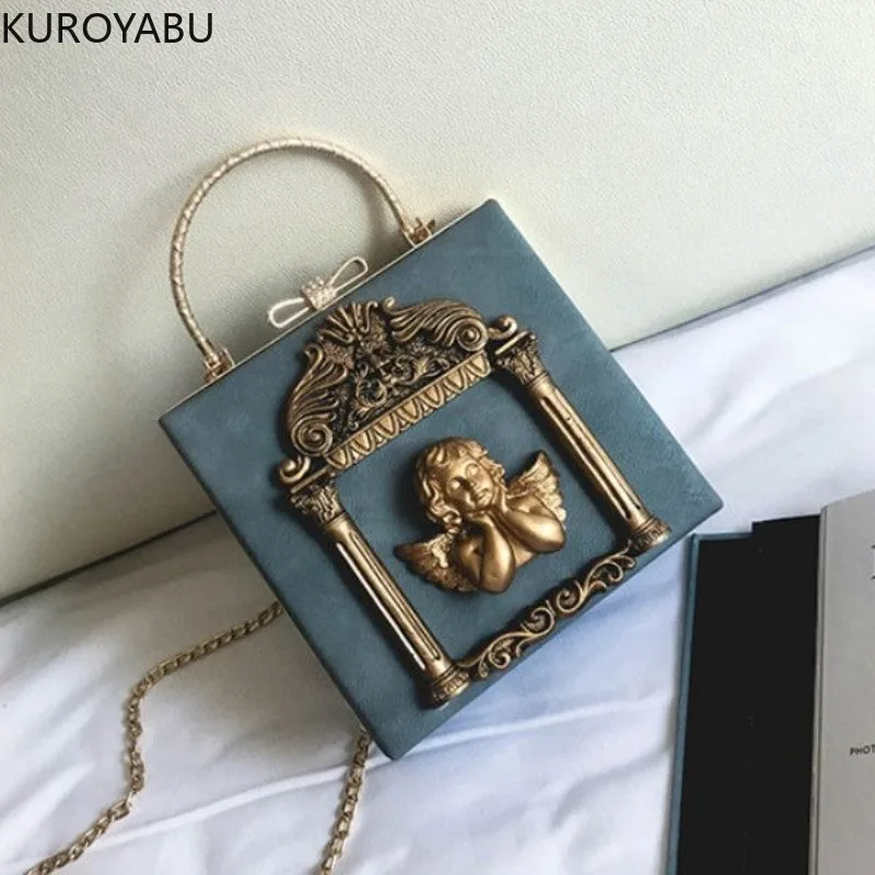 Women Temperament Crossbody Bag New Fashion Pearl Chain One Shoulder Handbag Vintage Korean Small Square Bag Bolso Mujer 2023