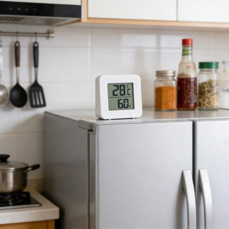 Indoor Mini Temperature and Humidity Meter Bedroom Temperature Meter Portable Electronic Digital Display Humidity and Tempera