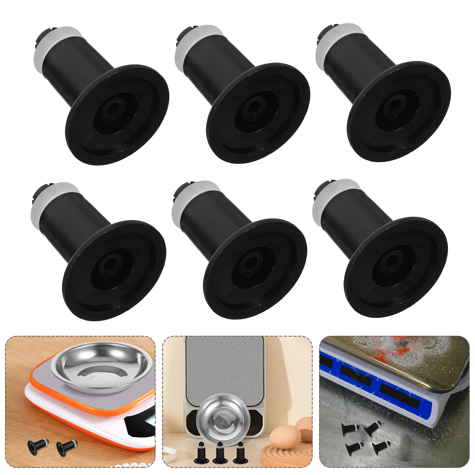 

4pcs Kitchen Foot Plug: Replacement Plastic Feet Bumpers For Cooking Small Food Parts Precision Scale Accessories