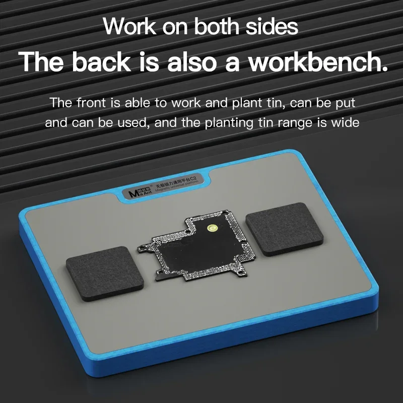 MaAnt C2 Wuji CPU Universal, Platform pemasangan timah akurat/adsorpsi magnetik kuat untuk A8-A16/Hisilicon/Qualcomm
